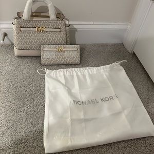 Michael Kors Reed Small Satchel with Michael Kors Reed Large Snap Wallet